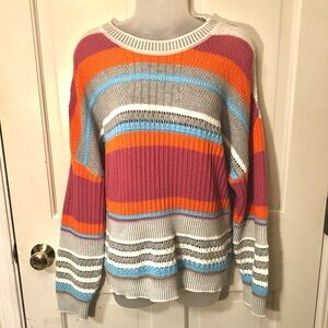 Andree by Unit Striped Sweater Size Large